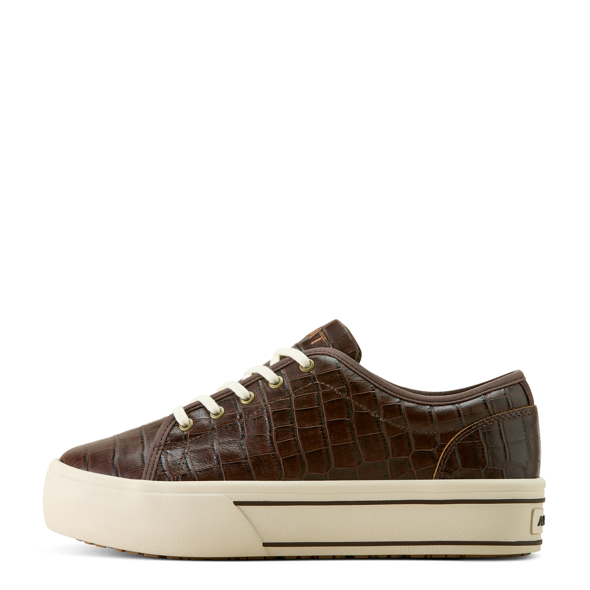 Ariat Womens Skylar Shoe - Luxe Espresso Croc Print