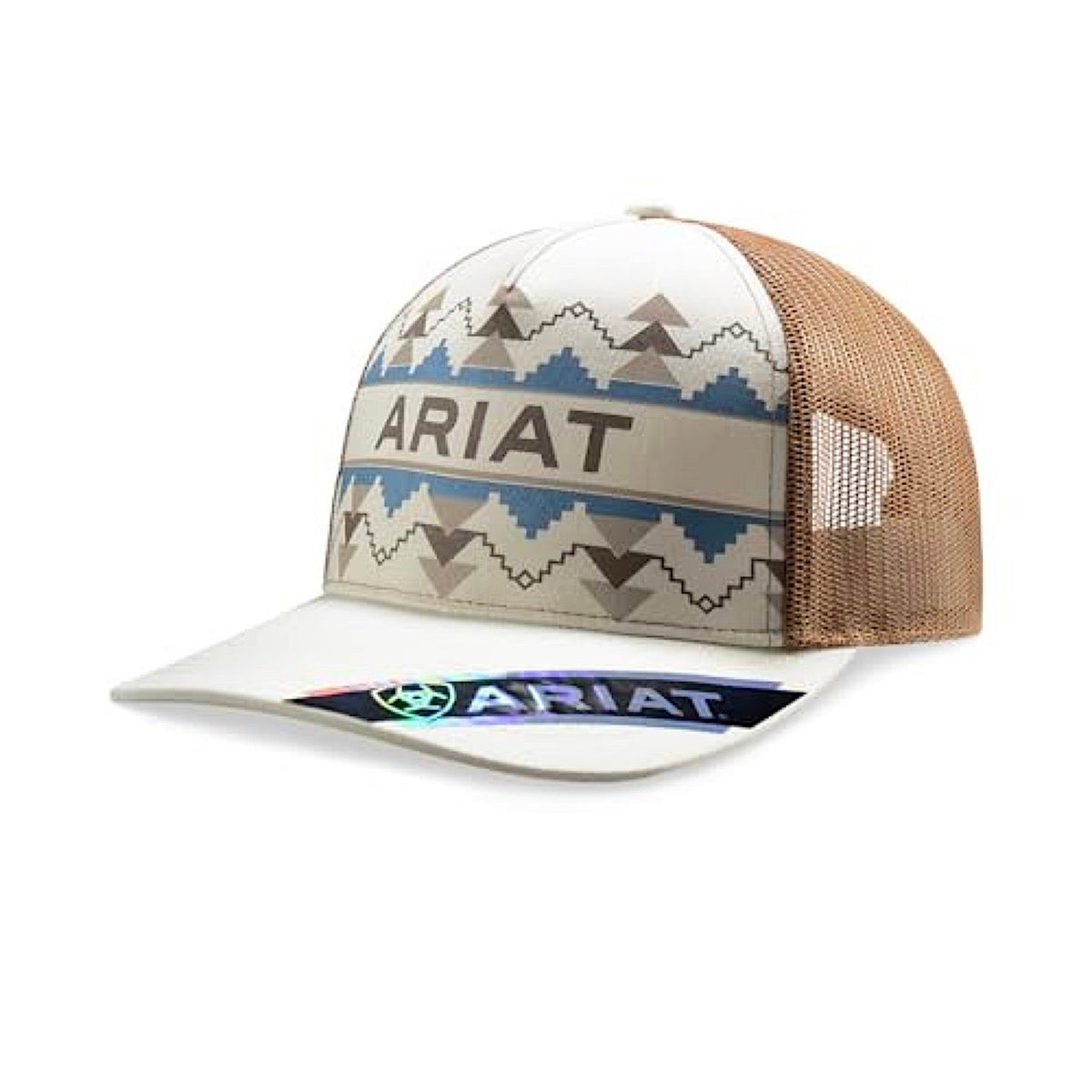 Ariat Womens Southwest Pattern Trucker Cap - Khaki