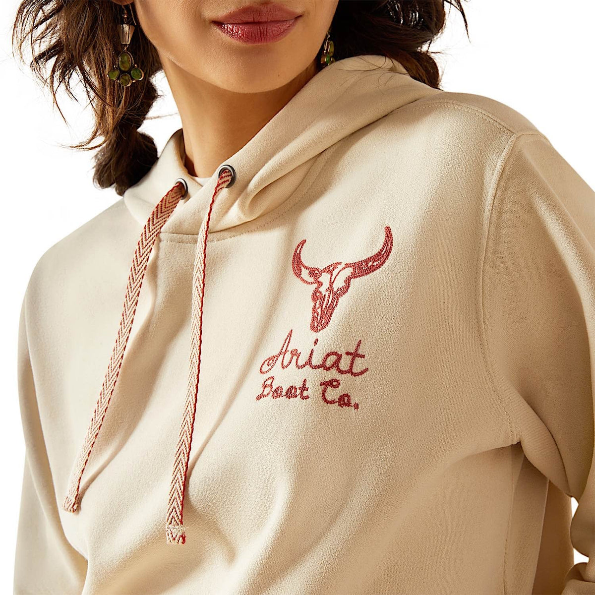 Ariat Womens Stitch Hoodie - Oyster Gray