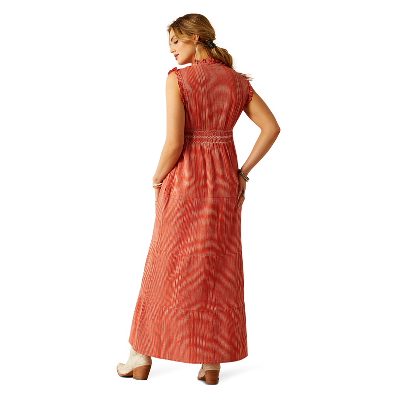 Ariat Womens Sunset State Of Mind Dress - Chilli