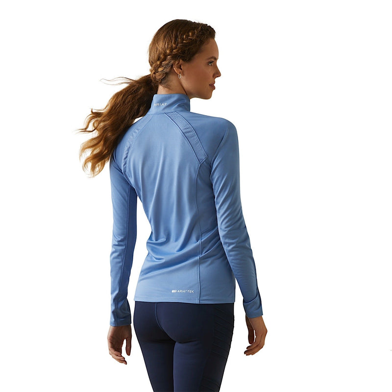 Ariat Womens Sunstopper 2.0 1/4 Zip Ashleigh Blue - Ariat Womens Tops