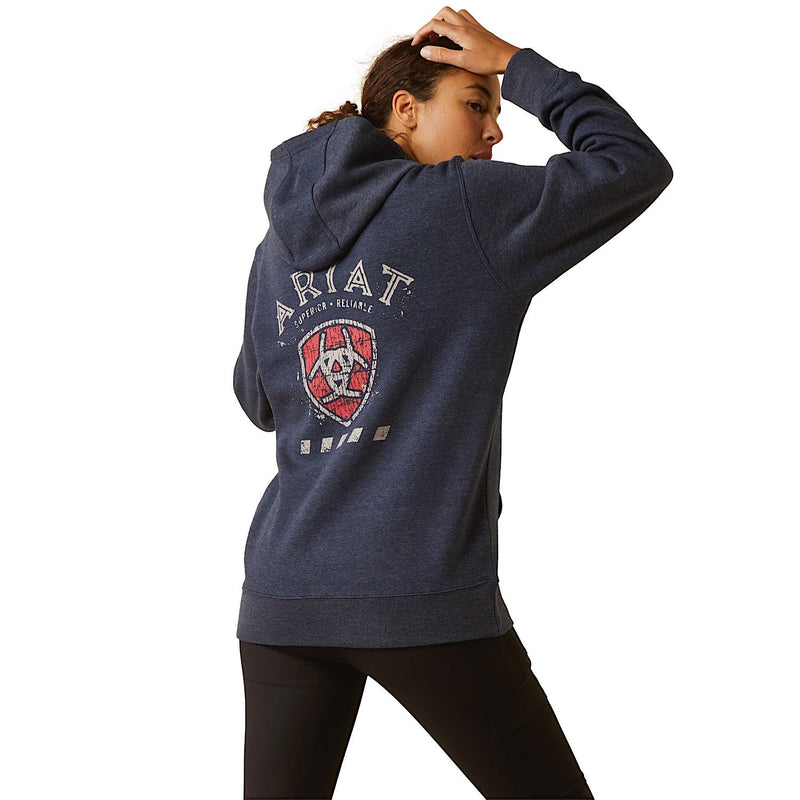 Ariat Womens Superior Hoodie Navy Heather