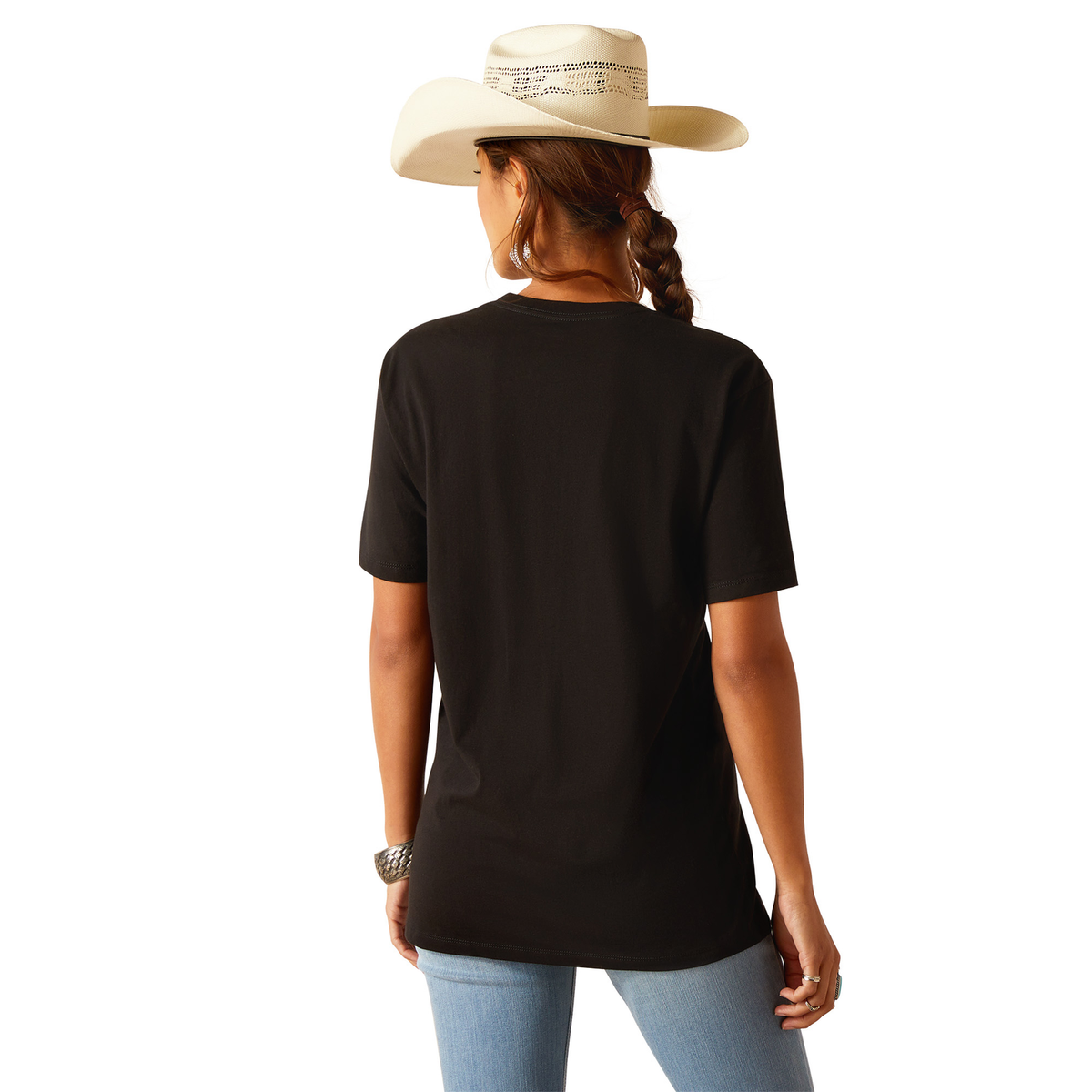 Ariat Women’s Tall Boot Sketch T-Shirt - Black - Ariat Womens Tops