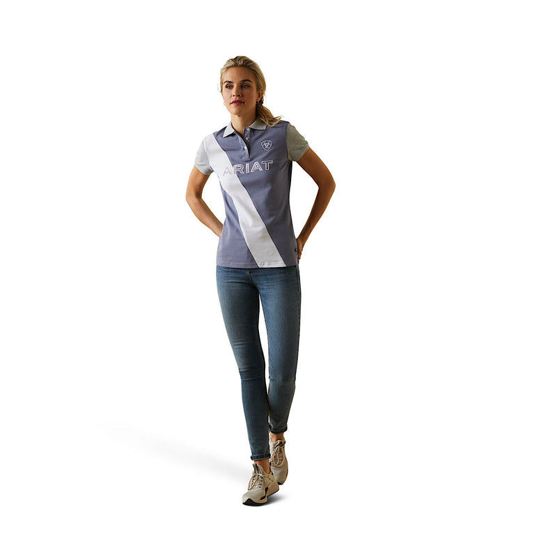 Ariat Womens Taryn SS Polo Dusky Granite - Ariat Womens Tops
