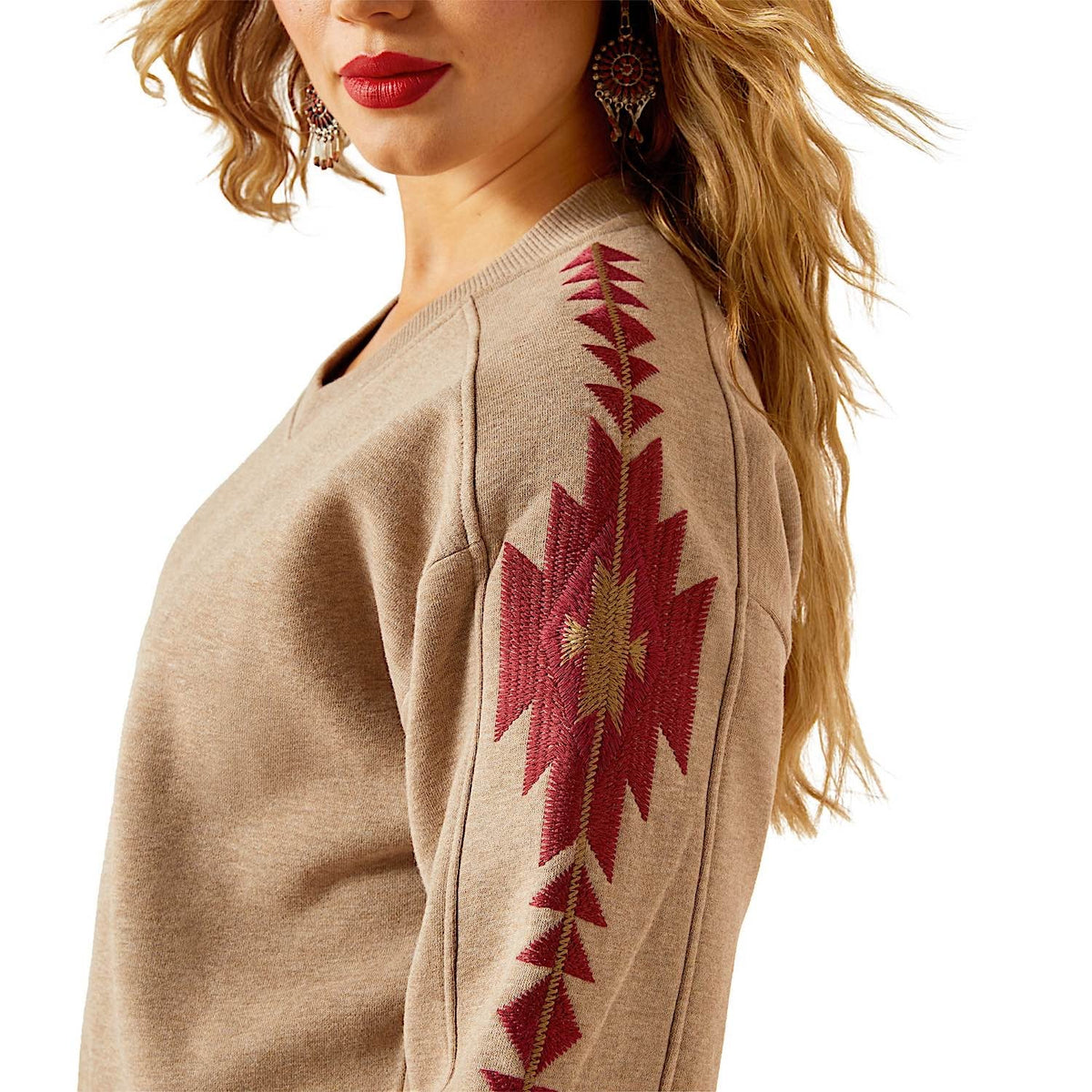 Ariat Womens Tatonka Sweatshirt - Brown Heather
