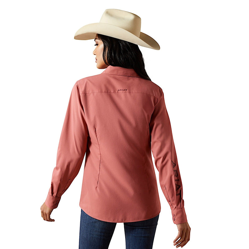 Ariat Womens Team Kirby Pro Shirt - Mauvewood