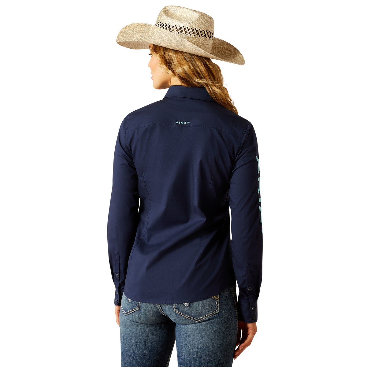 Ariat Womens Team Kirby Stretch Shirt - Black Iris