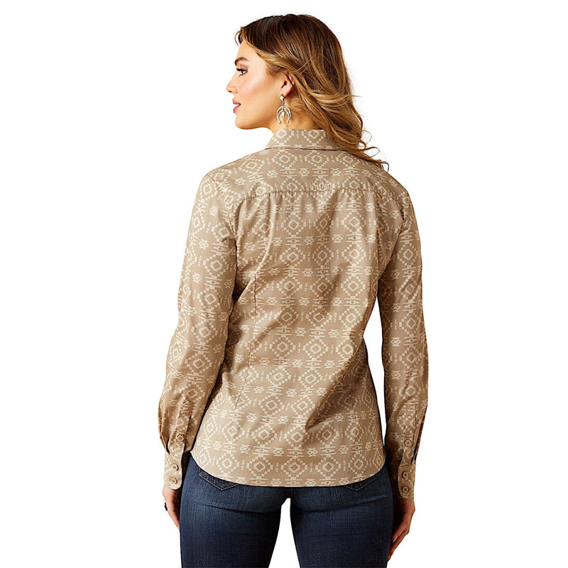 Ariat Womens Team Kirby Stretch Shirt - Lone Ridge Print