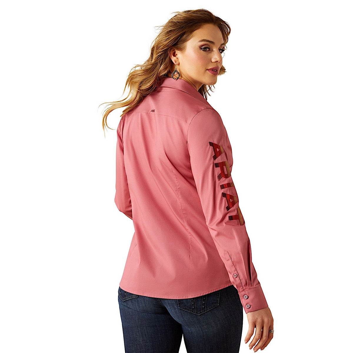 Ariat Womens Team Kirby Stretch Shirt - Mauvewood