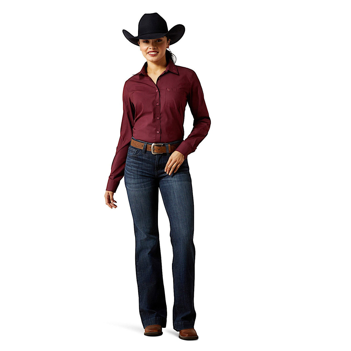 Ariat Women’s Team Kirby Stretch Shirt - Port Royale Stripe