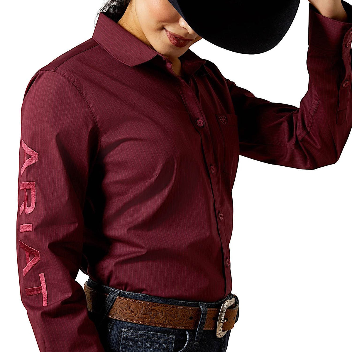 Ariat Women’s Team Kirby Stretch Shirt - Port Royale Stripe