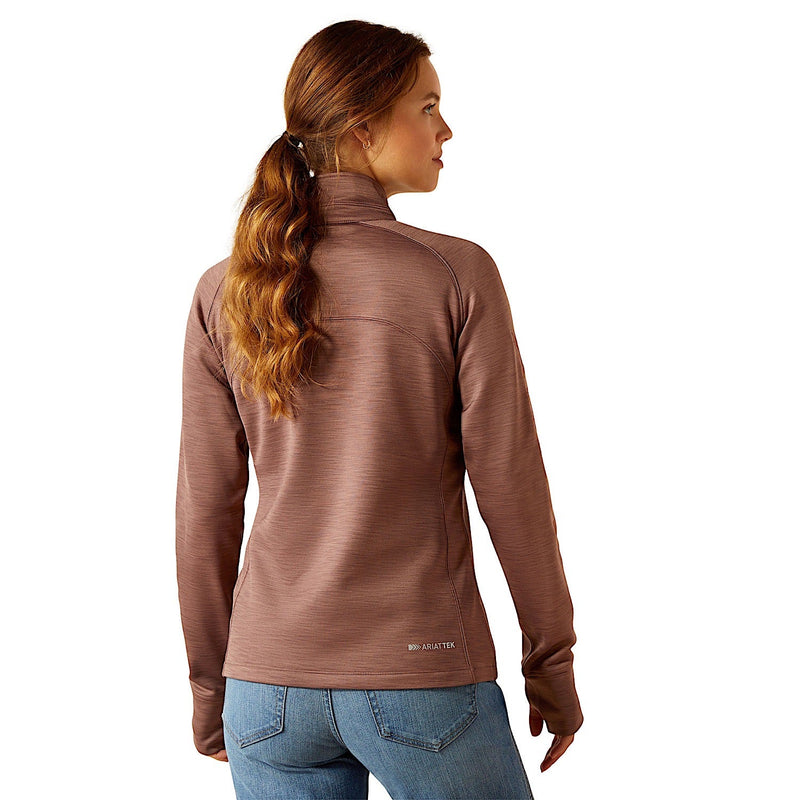 Ariat Womens Tek Team 1/2 Zip Sweatshirt - Twilight Mauve