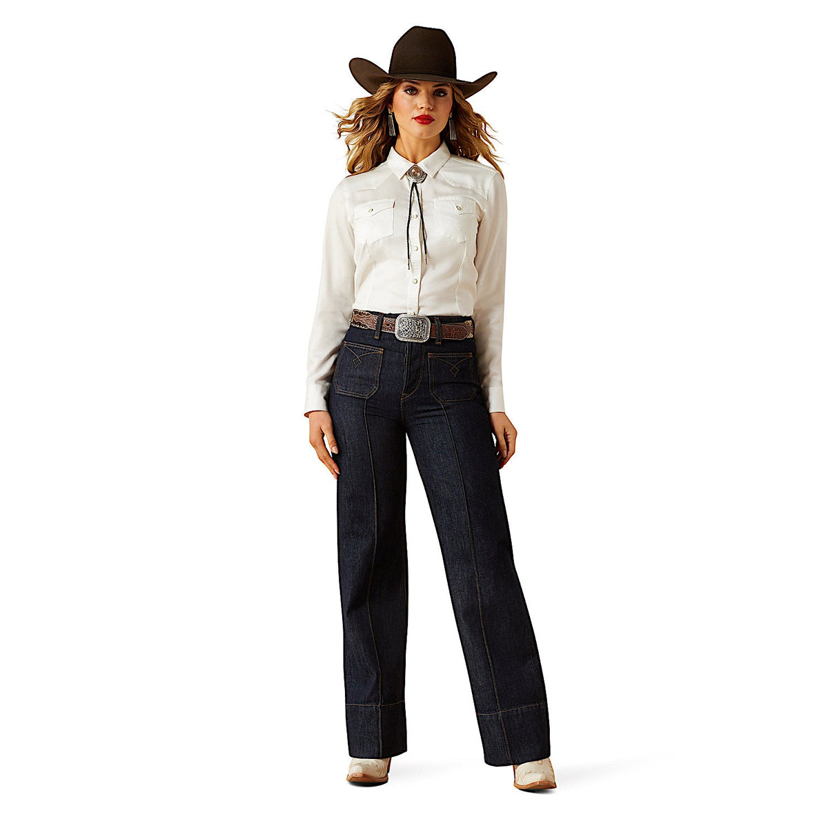 Ariat Womens Timeless Western Shirt - Cloud Dancer