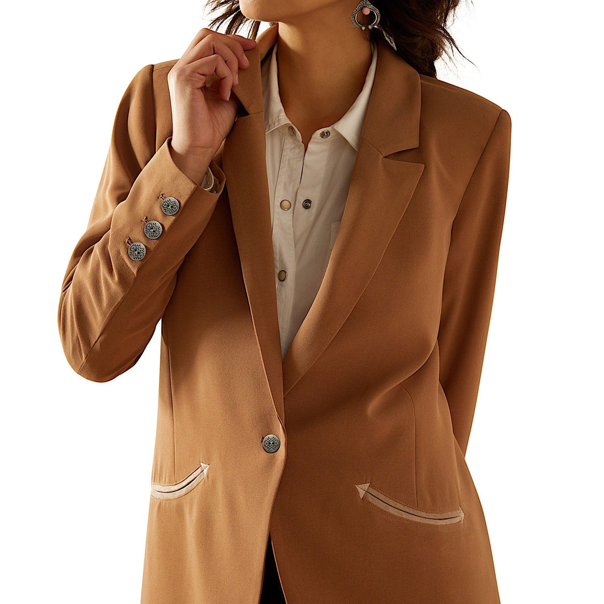 Ariat Womens Trailblazer Blazer - Toasted Coconut