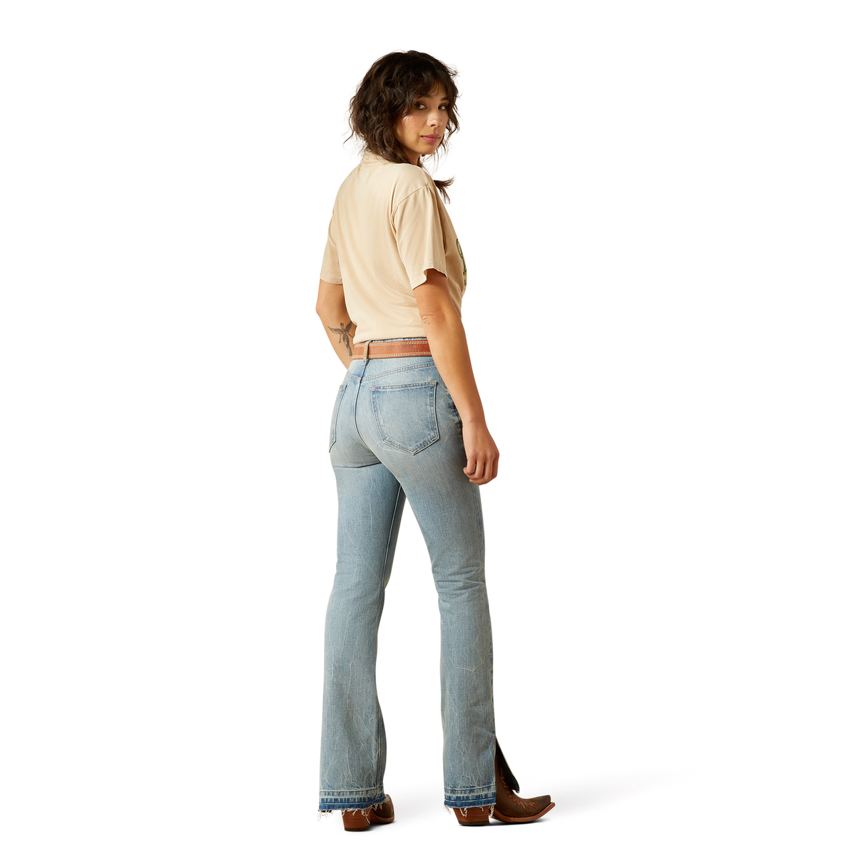 Ariat Womens Ultra High Rise Boot Cut Slit Jean - Tomboy Jazmine