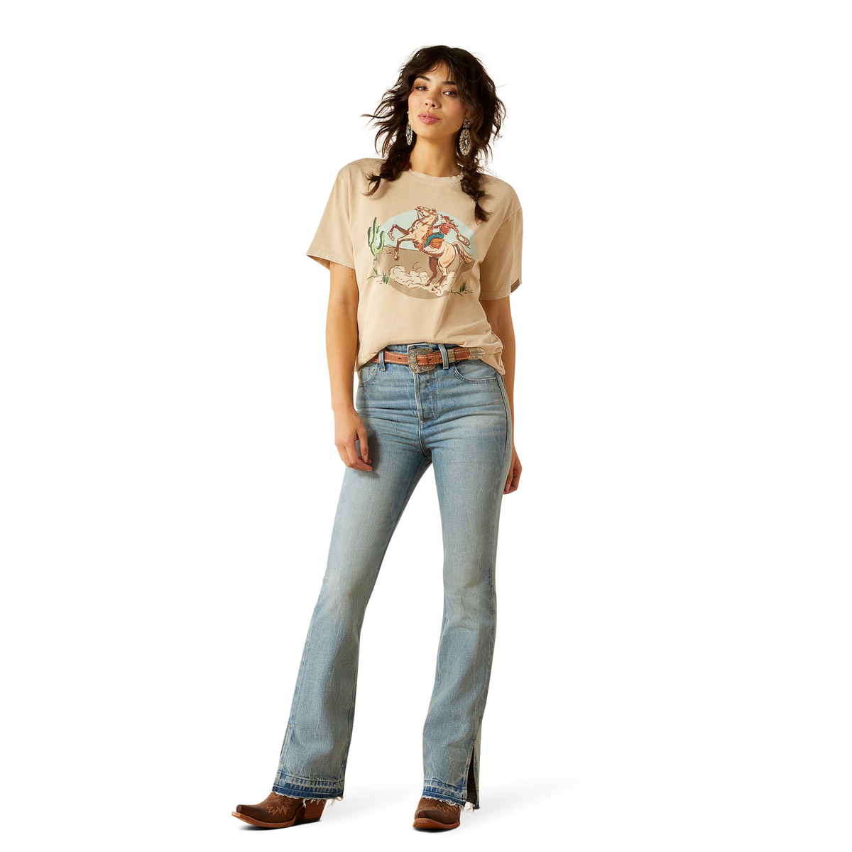 Ariat Womens Ultra High Rise Boot Cut Slit Jean - Tomboy Jazmine