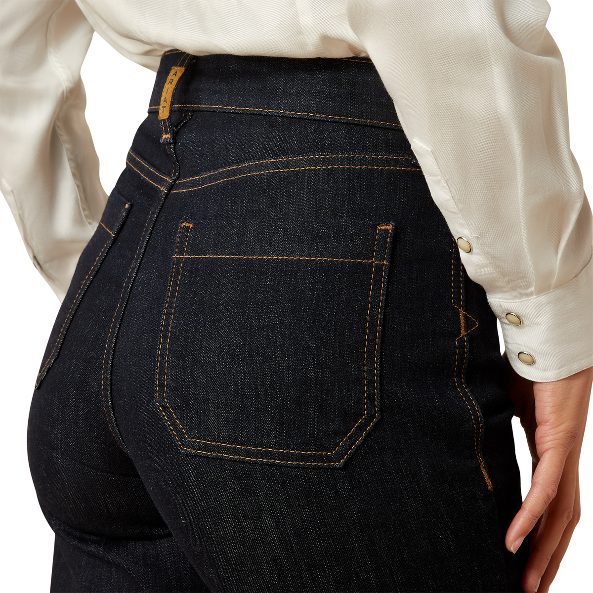 Ariat Womens Ultra High Rise Countryside Wide Crop Jean