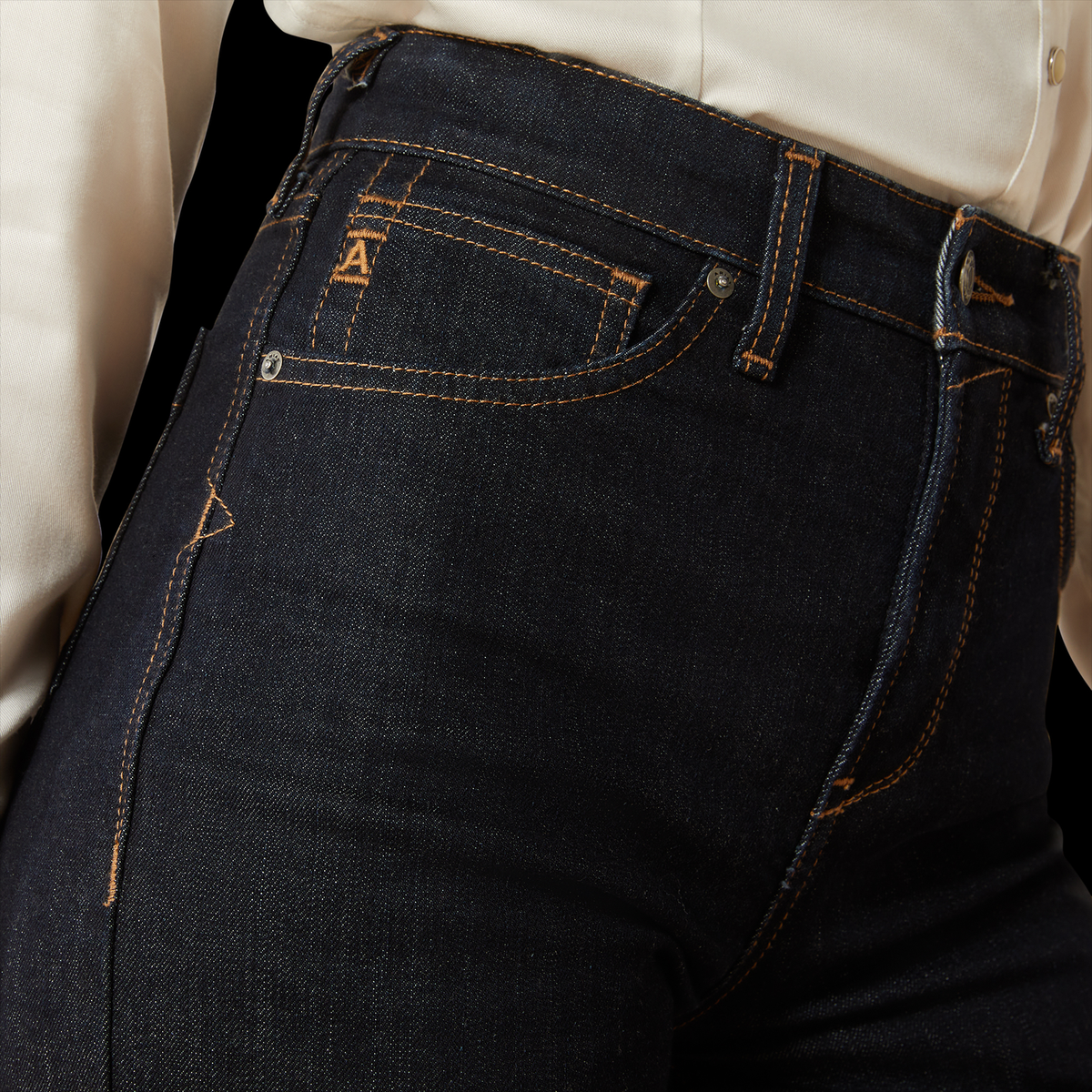 Ariat Womens Ultra High Rise Countryside Wide Crop Jean