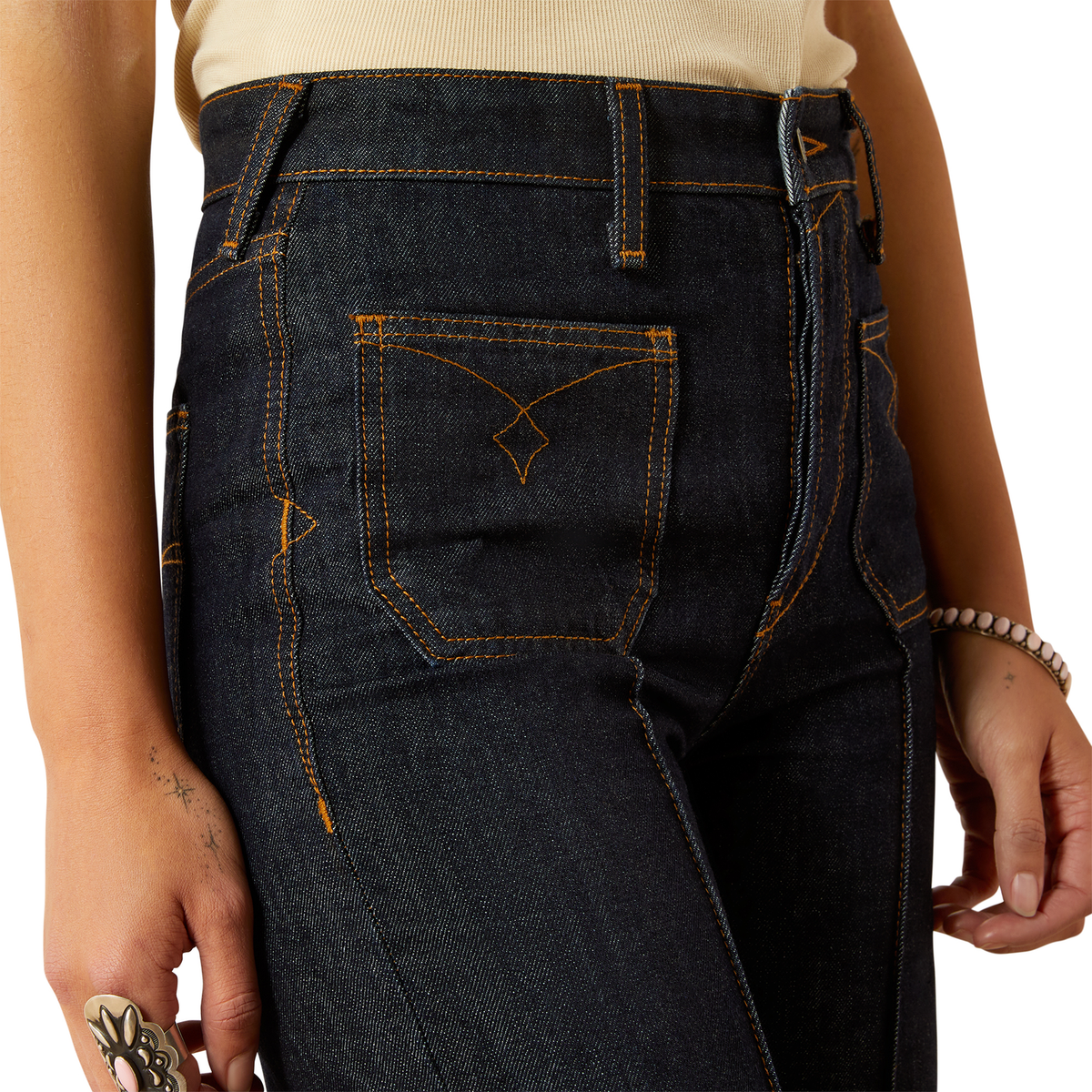 Ariat Womens Ultra High Rise Tomboy Wide Leg Jean - Western