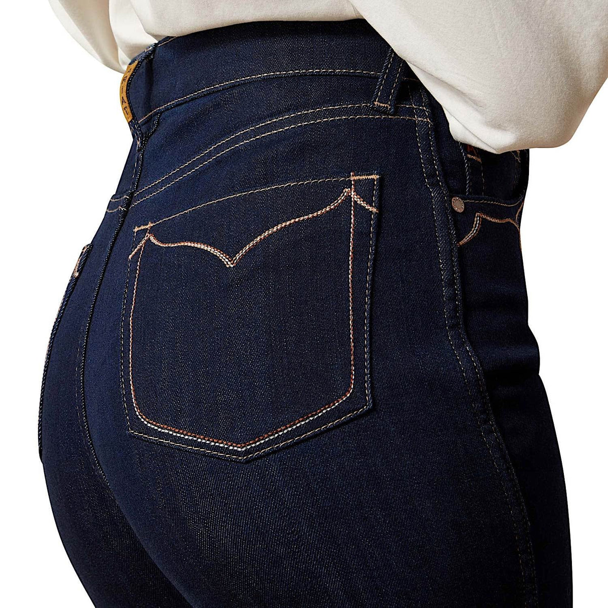 Ariat Womens Ultra High Rise Veronica Wide Leg Jeans - Rinse