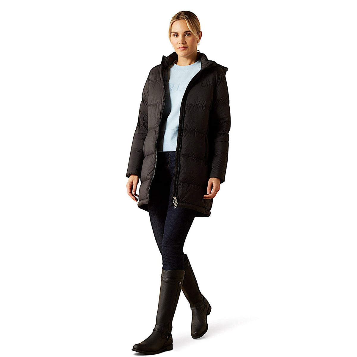 Ariat Womens Ultrapuff Down Coat - Black