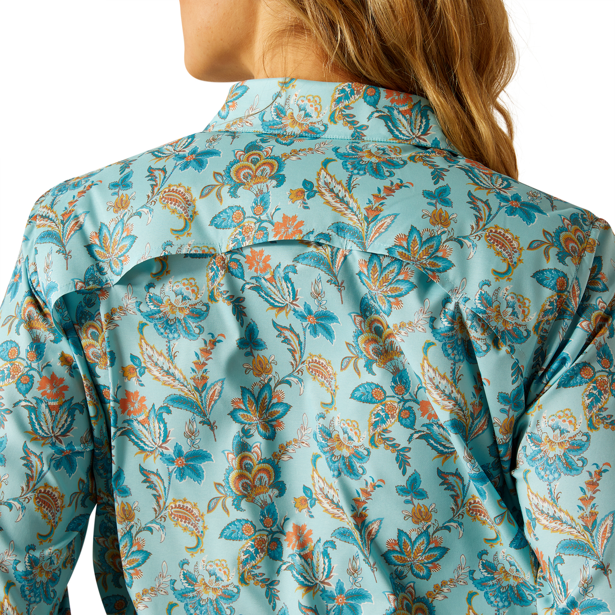 Ariat Womens Venttek Shirt - Blue Paisley Floral