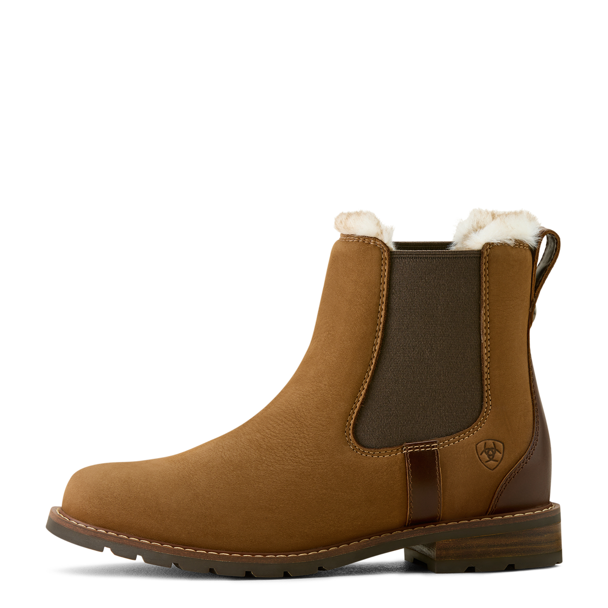 Ariat Women’s Wexford Sherpa Waterproof Chelsea Boot - Amber Brown