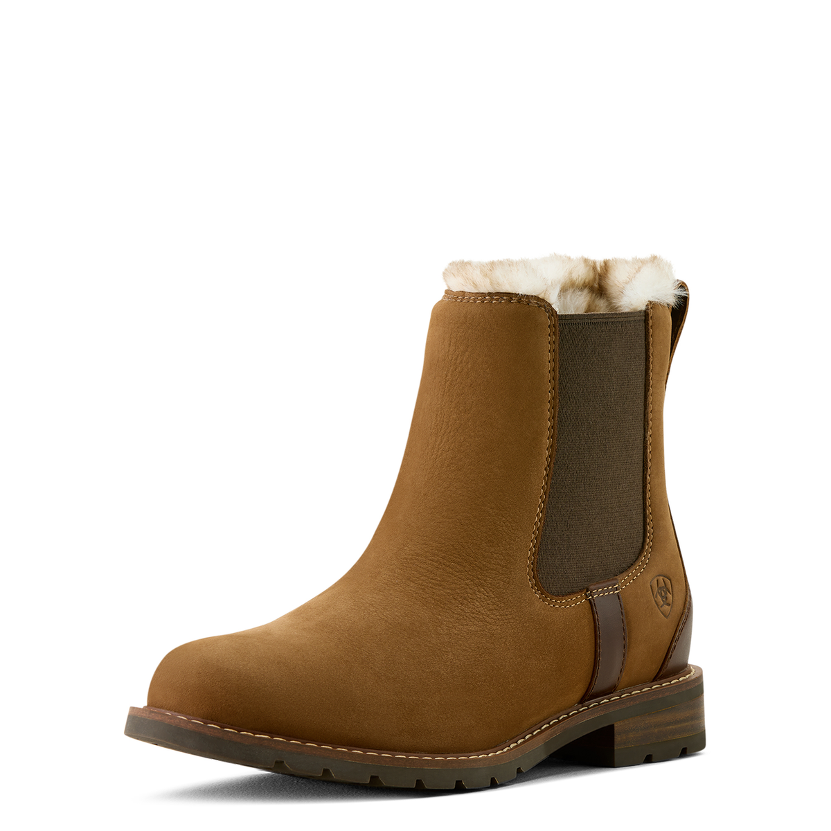 Ariat Women’s Wexford Sherpa Waterproof Chelsea Boot - Amber Brown
