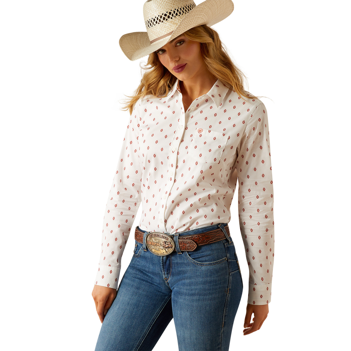 Ariat Womens Wrinkle Resistant Kirby Shirt - Kai Ditsy