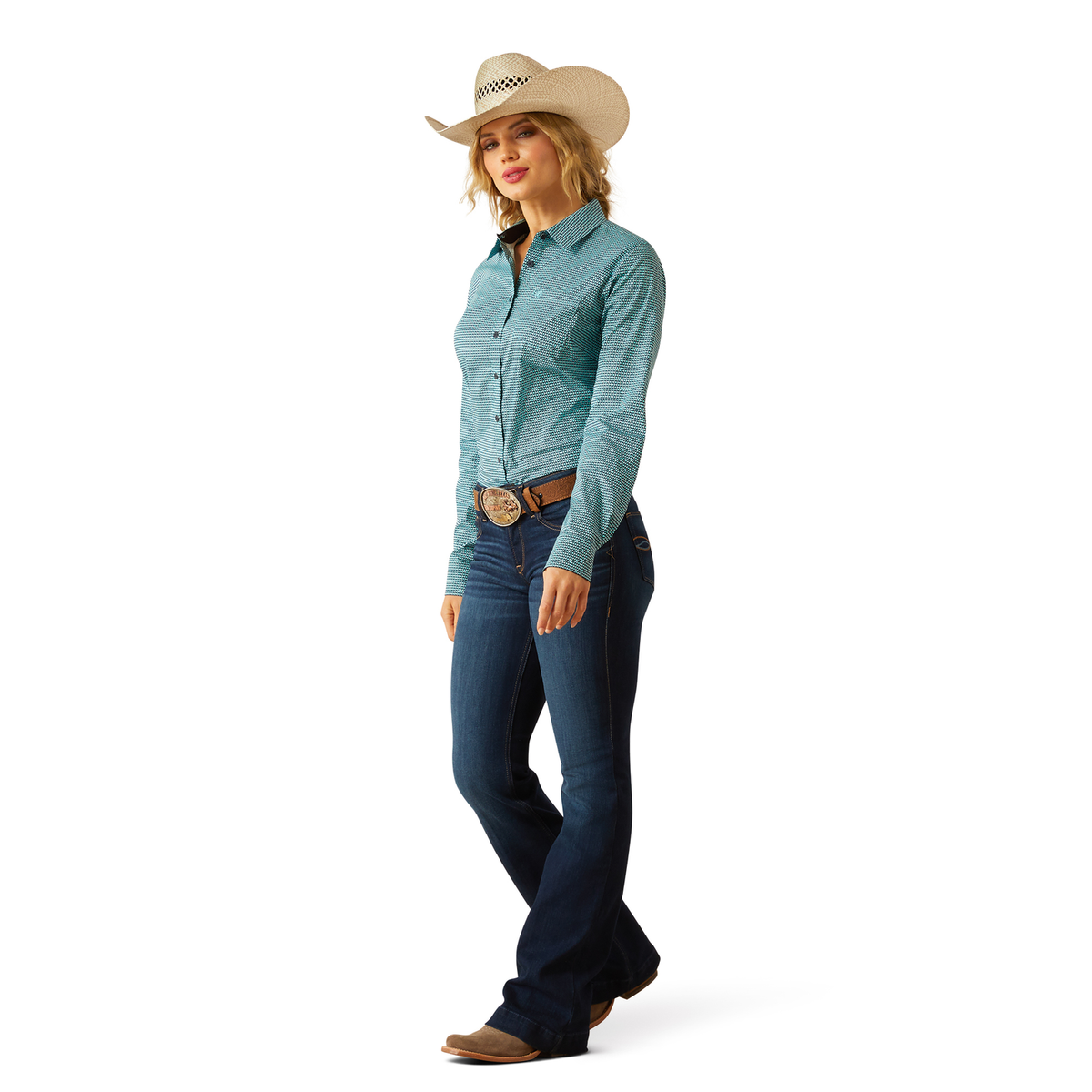 Ariat Womens Wrinkle Resistant Kirby Shirt - Odina Geo