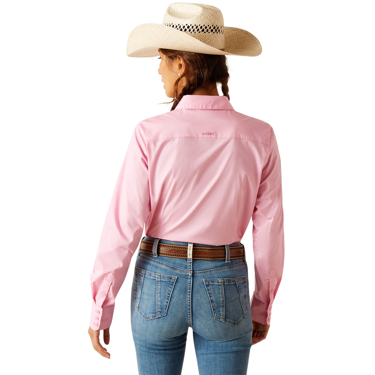 Ariat Women’s Wrinkle Resistant Team Kirby Stretch Shirt - Prism Pink