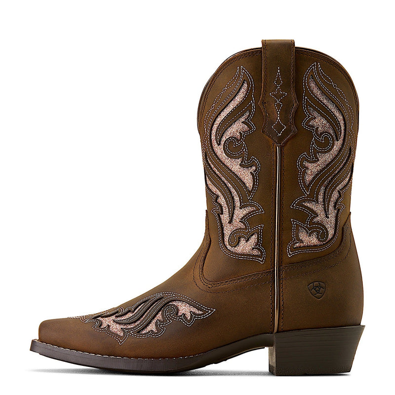 Ariat Youth Fashion Bliss D Toe Boot - Sassy Brown
