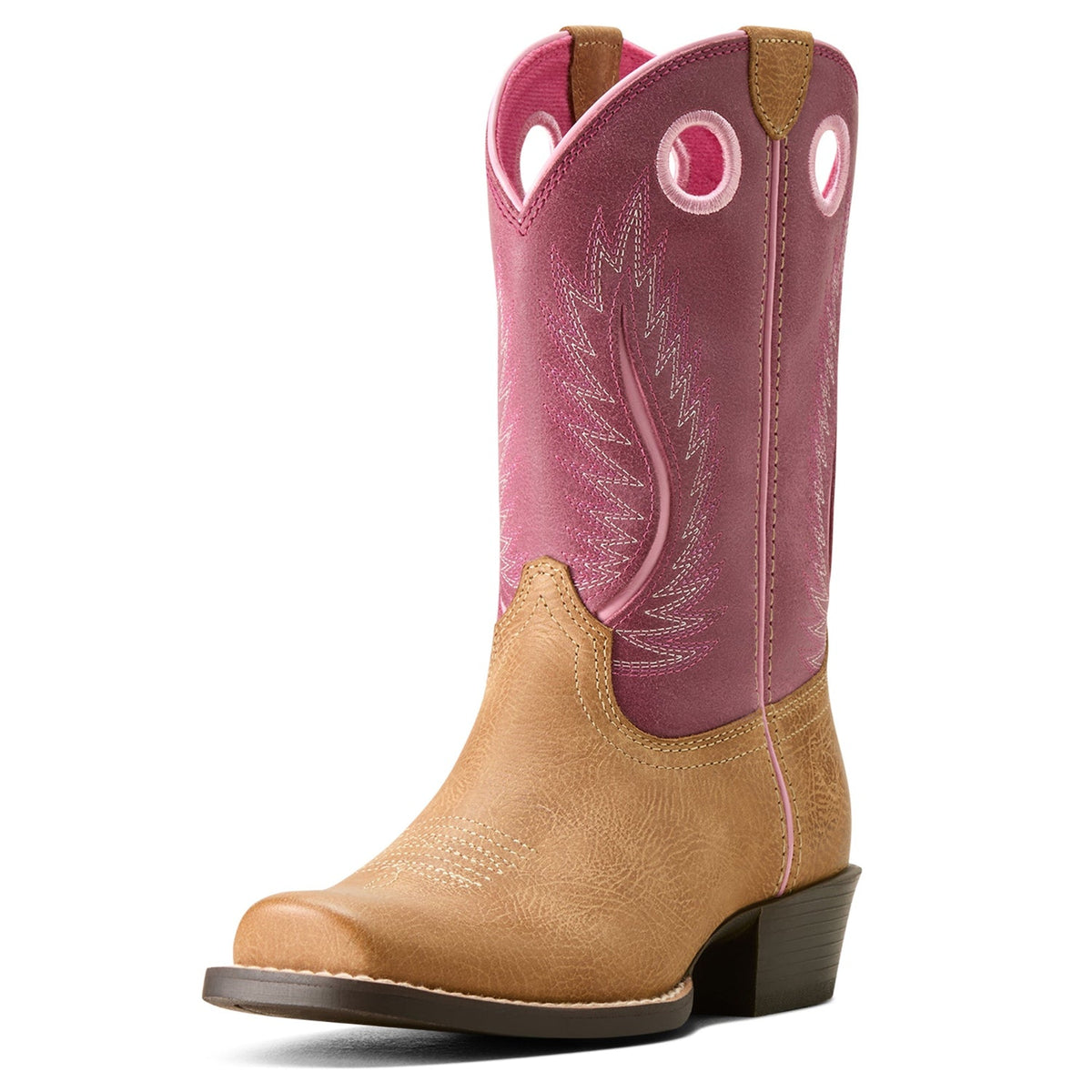 Ariat Youth Futurity Fort Worth Western Boot - Cottage/Rosebud