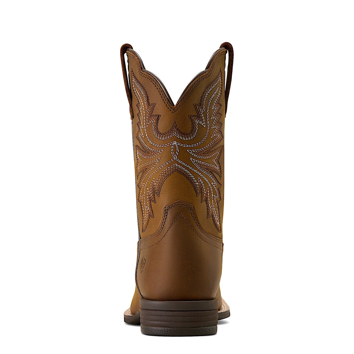 Ariat Youth Westwood Wide Square Toe Western Boot - Distressed Brown