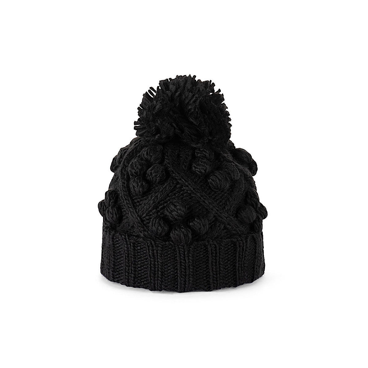 Avenel Chunky Knit Beanie - Black