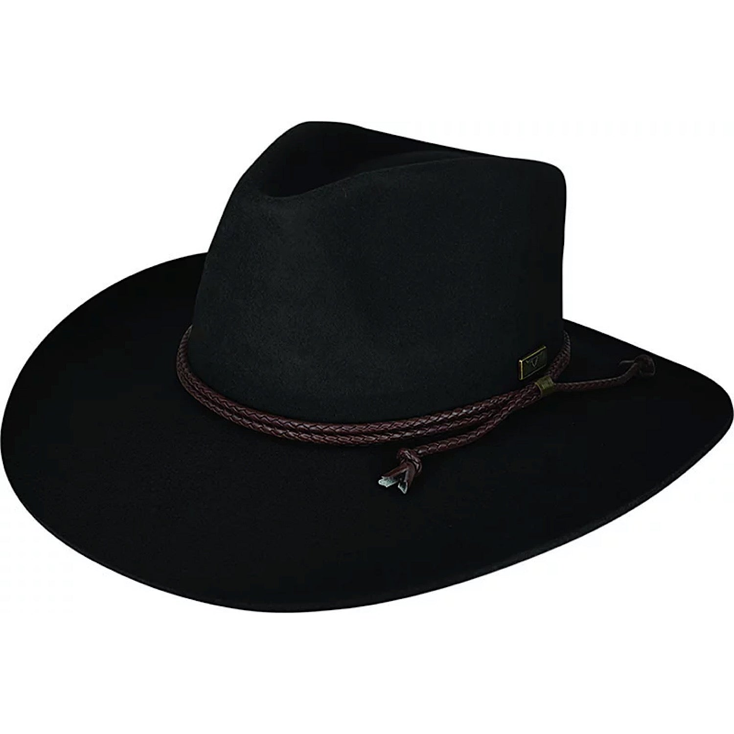 Buy Avenel Flinders Rancher Structured Wool Felt Outback Black