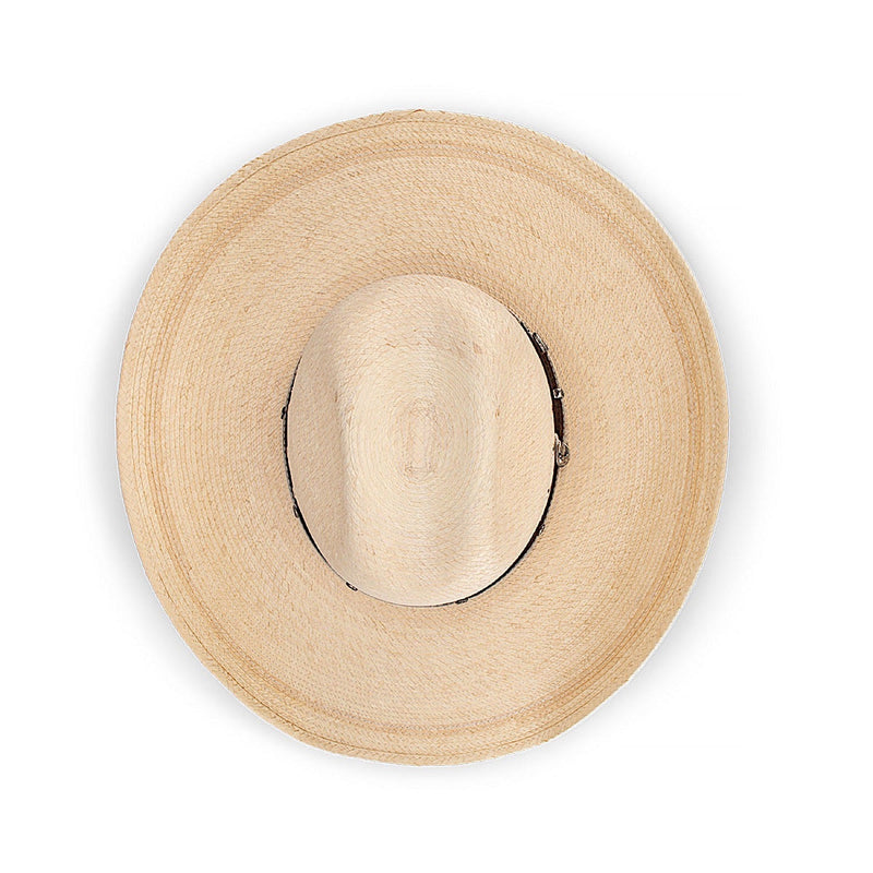 Avenel The Chuck Wagon Guatemalan Palm Leaf Western Hat - Natural