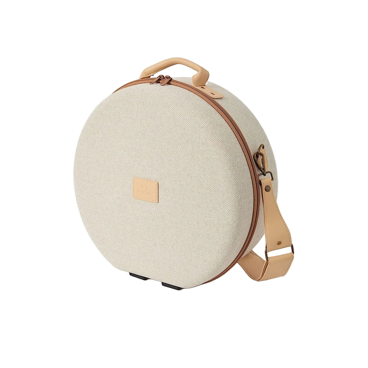 Brixton Done Proper Fedora Travel Case - Cream/Beige