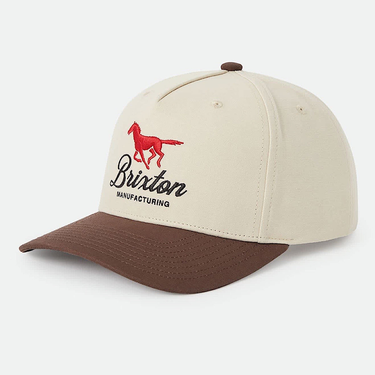 Brixton Leisure Snapback Cap - Khaki/Coco