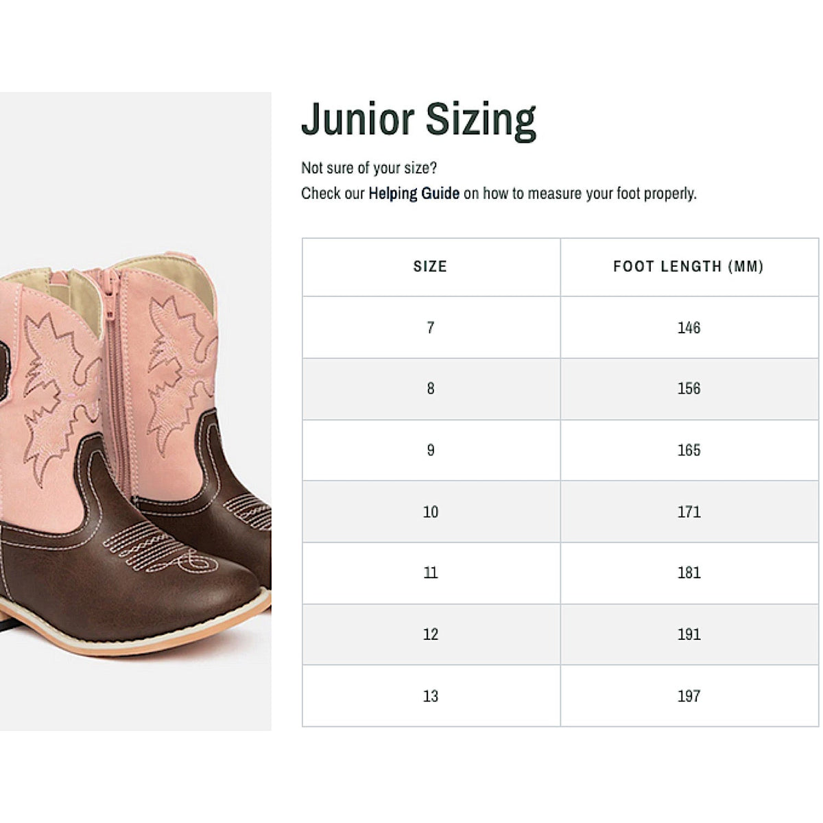 Baxter Junior Western Boots - Rose Pink