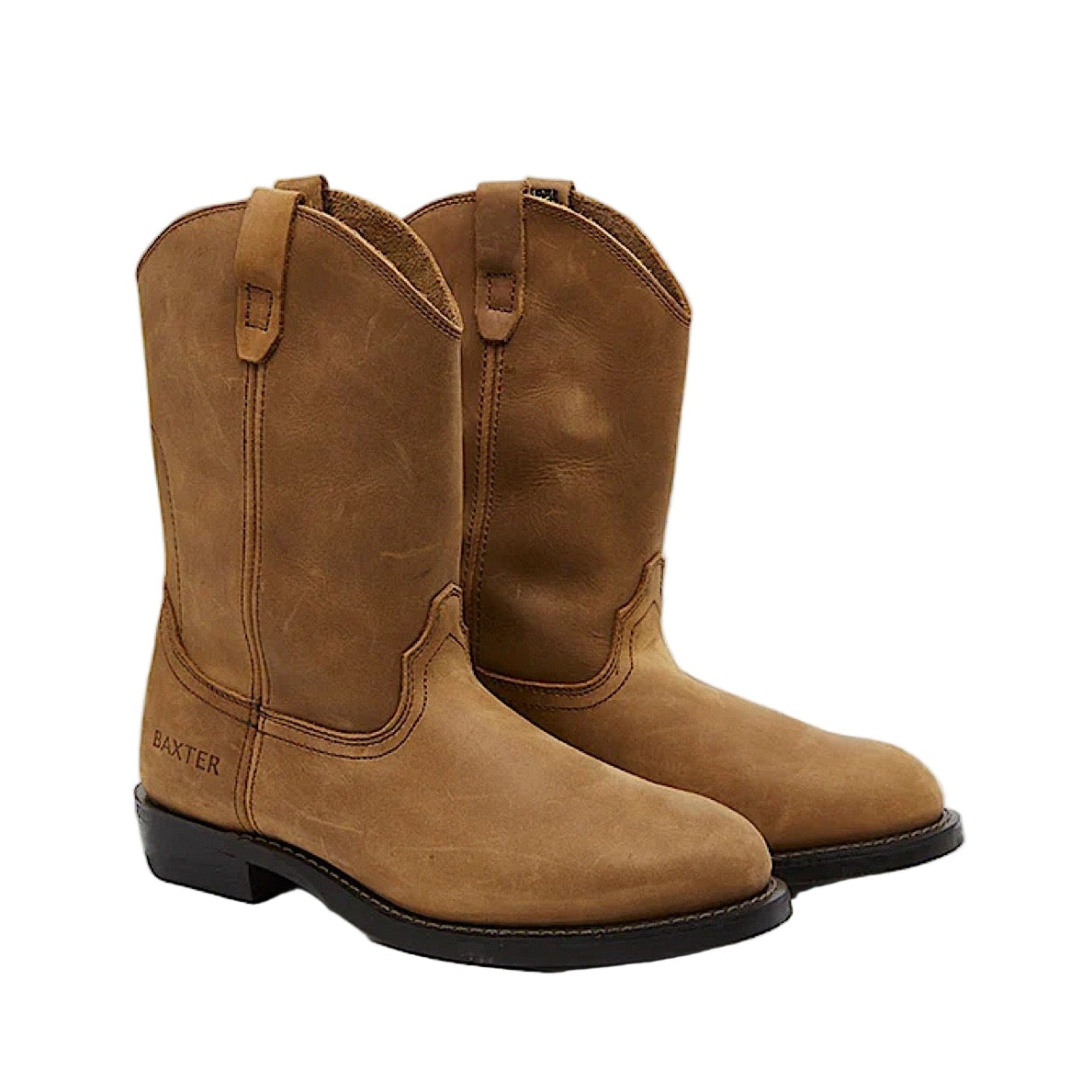 Baxter Men’s Gaucho Western Work Boot - Distressed Tan