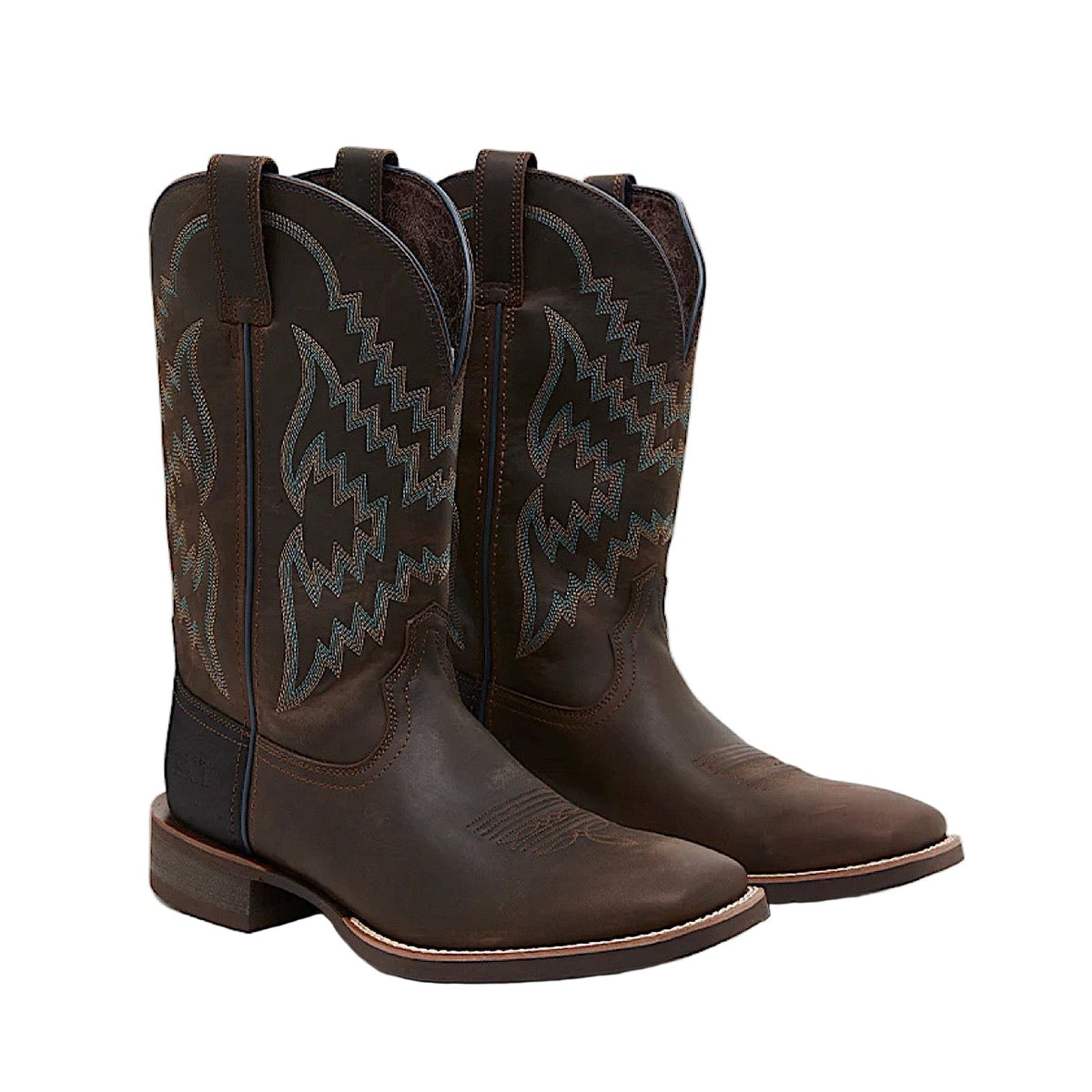 Baxter Men’s Traveller Western Boot - Dark Brown / Blue