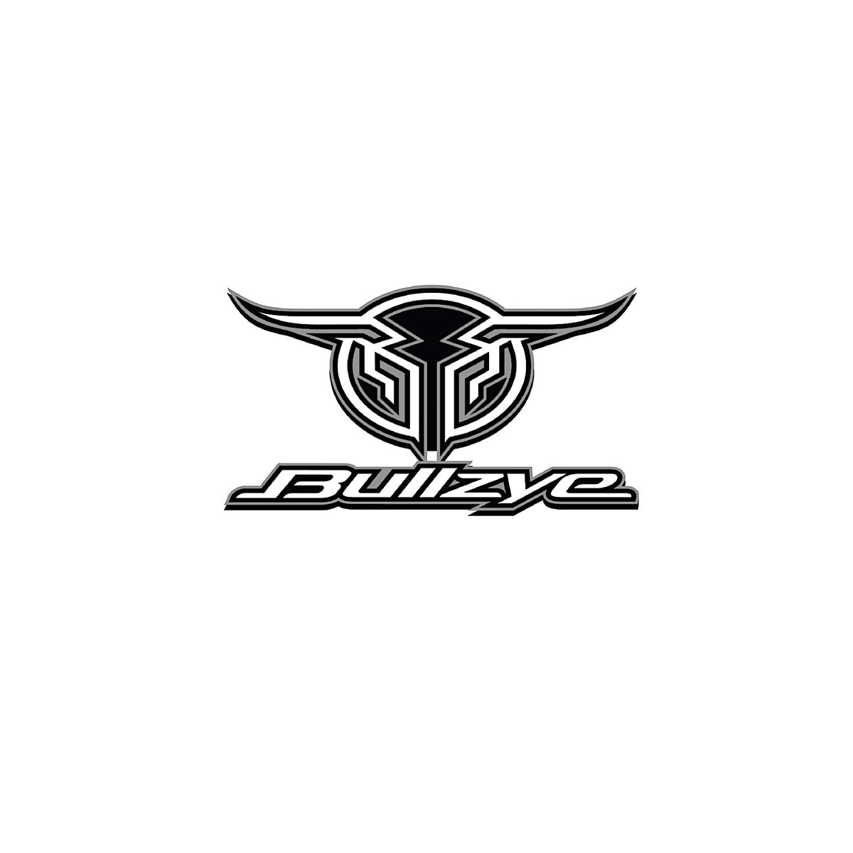 Bullzye Logo Sticker Size A - Grey
