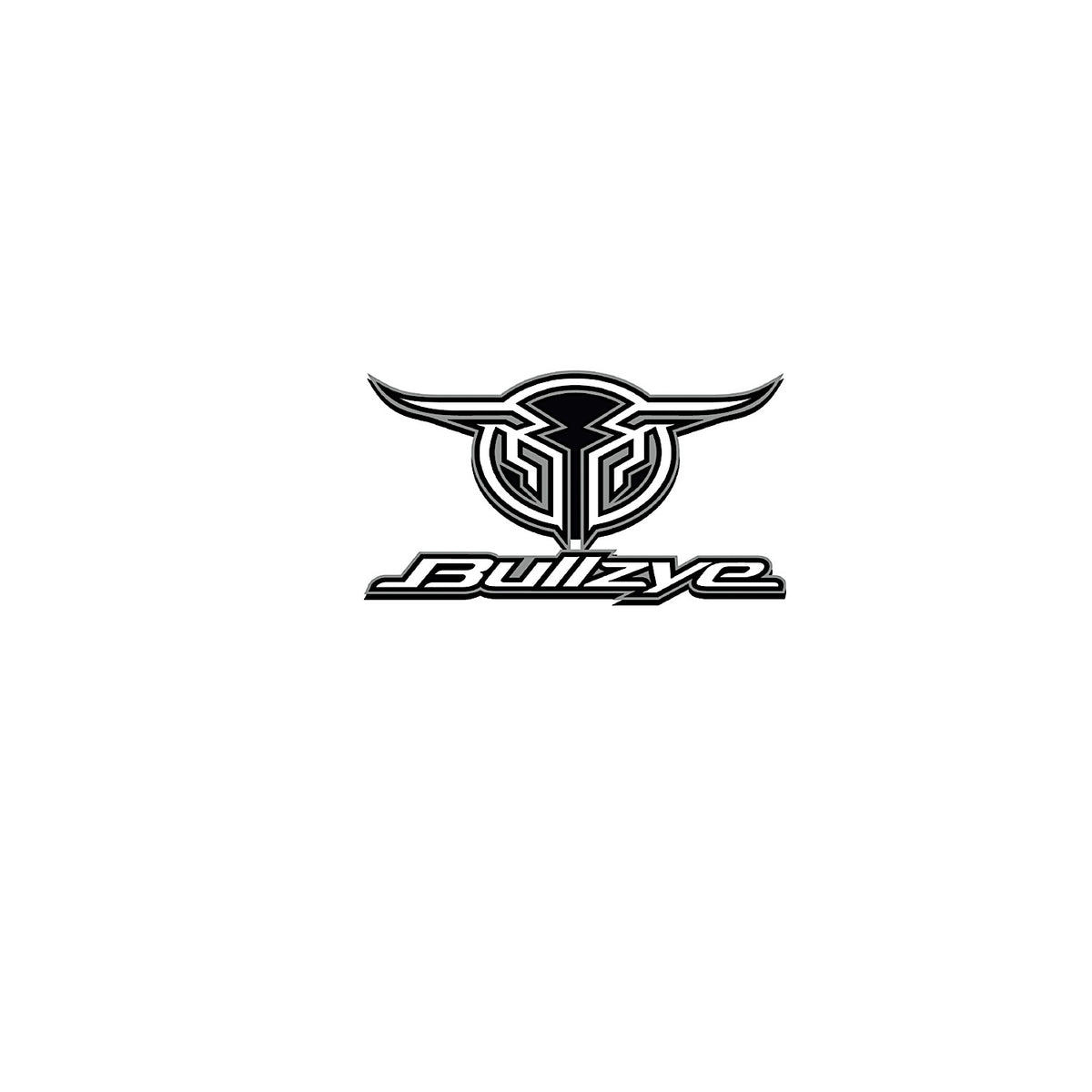 Bullzye Logo Sticker Size B - Grey