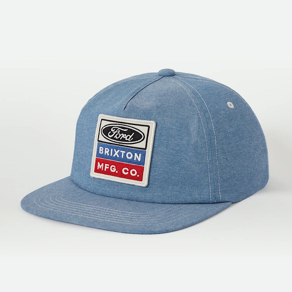 Brixton Ford Service Dept Snapback Cap - Blue Chambray