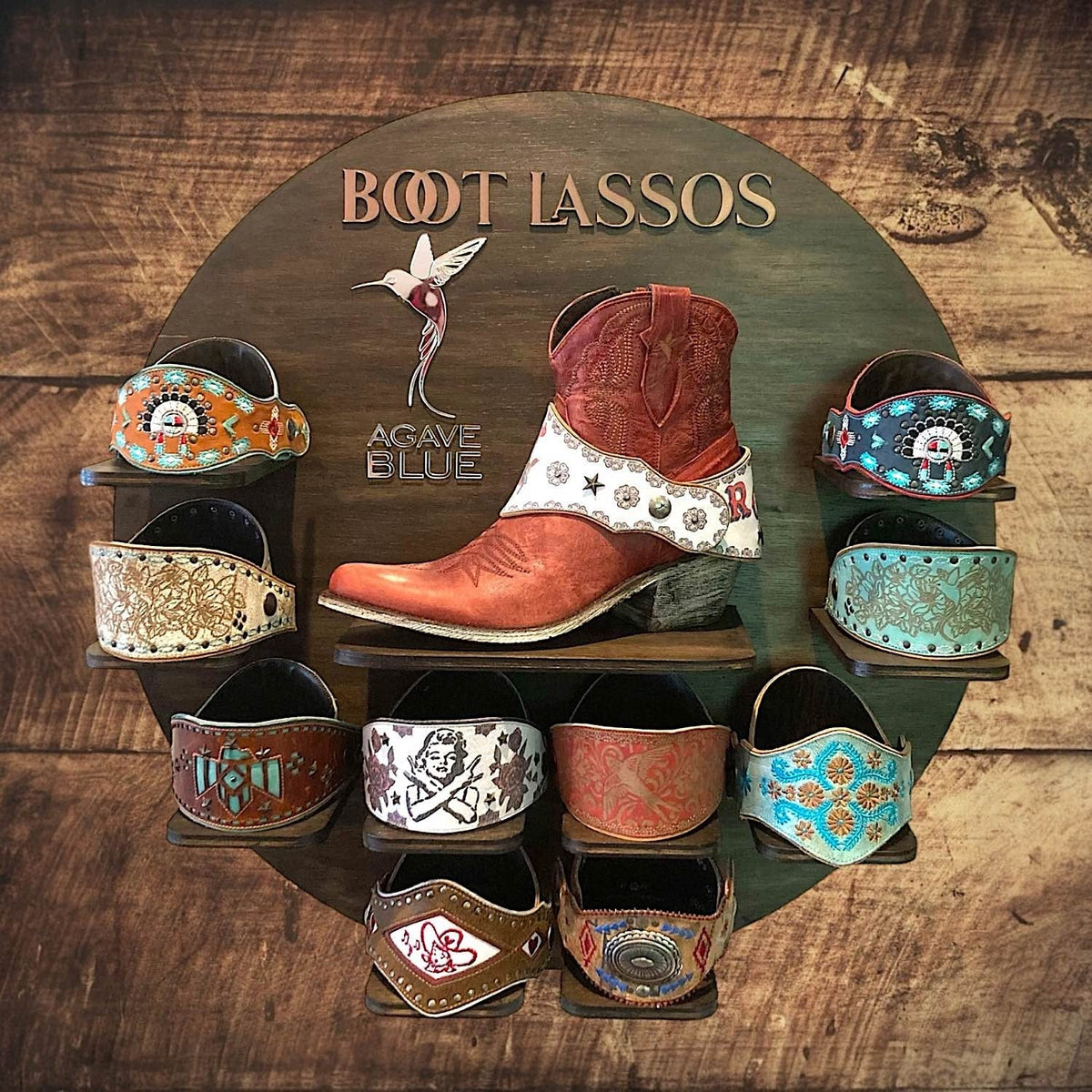 Boot Lassos Hummingbird - Antique Aqua