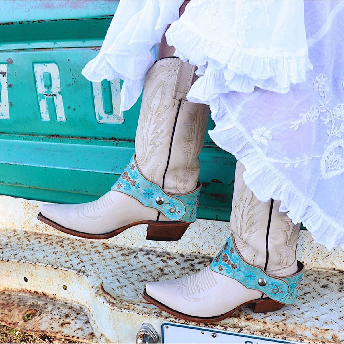 Boot Lassos Olayda Aqua - Deep Turquoise / Rust