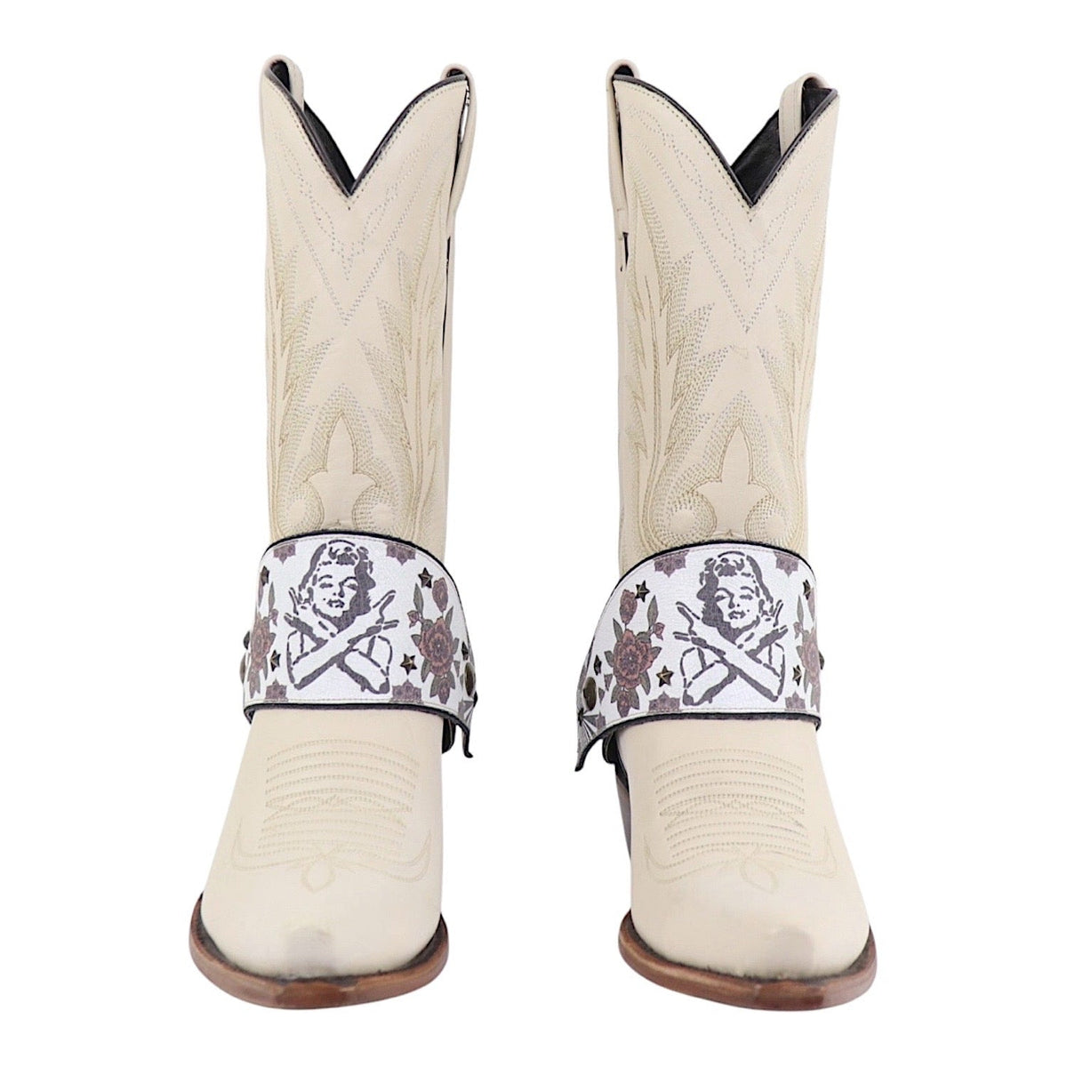 Boot Lassos Sassy - White / Black