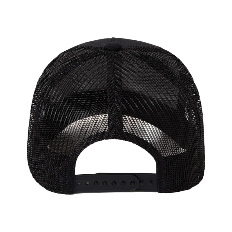 Brixton Danforth Mid Profile Trucker Hat - Black/Black