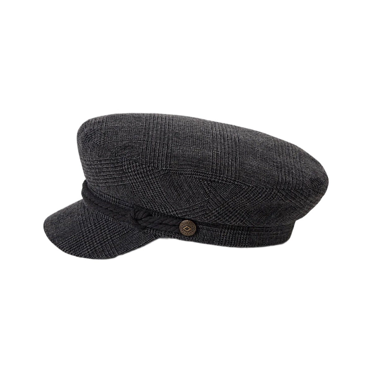 Brixton Fiddler Fisherman Cap - Grey Shadow Plaid